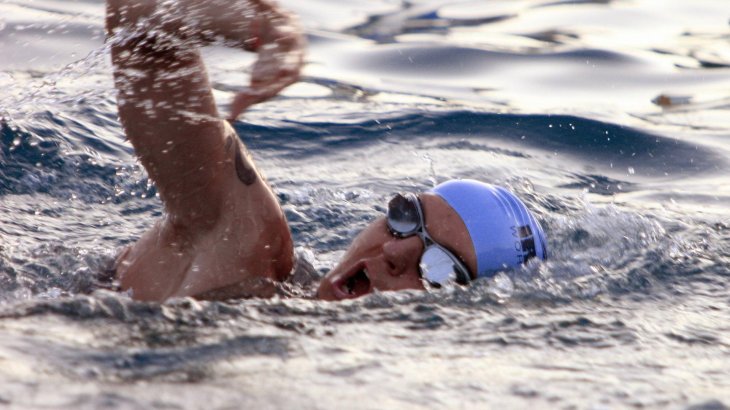 Der Kanadier Peter Reid schwamm 2003 auf Hawaii zu seinem dritten Ironman-Titel.