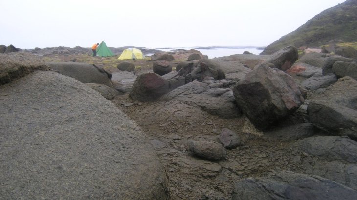 mb-160503-2004-08-09 082700 Foster und seine Frau Kristin in Ungava Bay