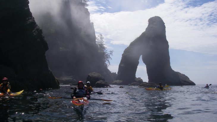 mb-160503-IMGP1135 Nigel Foster near Cape Flattery in the State of Washington.
