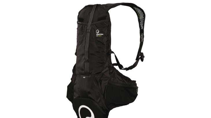 mb-Ergon-Rucksack-Bike-Trends Ergon: BP1 Protect: Mindert das Verletzungsrisiko im unteren Rückenbereich. Der BP1 Protect bietet sich neben dem Race-Einsatz auch besonders für den Bikepark an. Wirksamer Schutz kombiniert mit sinnvollem Stauraum.