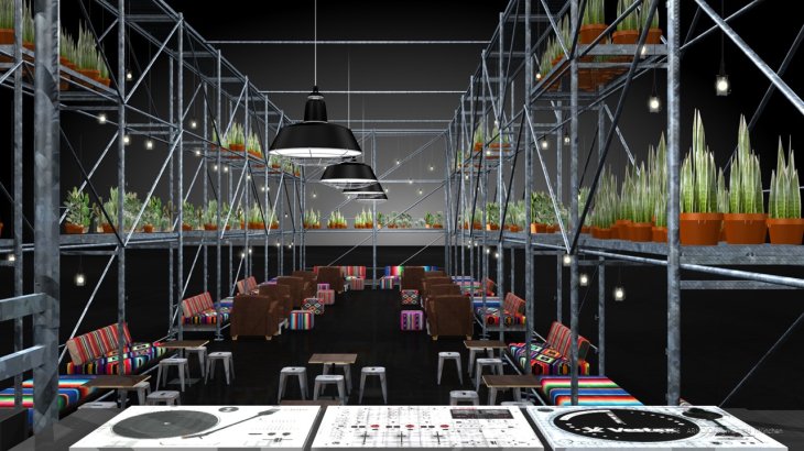 mb-polygon4 The industry meets in the "Bar and After Work Area", from 5 pm onwards DJs play music.