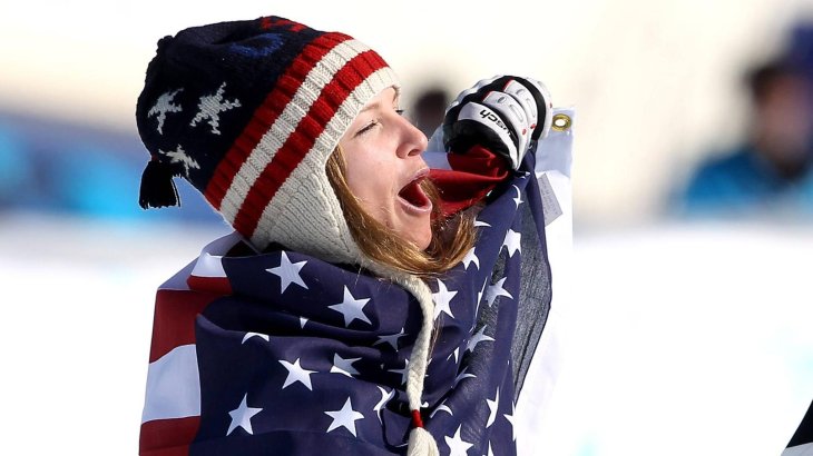 mb-Julia-Mancuso-jubelt Eine Frau, die vor Lebensfreude strotzt: Julia Mancuso bei den Olympischen Spielen in Vancouver 2010.