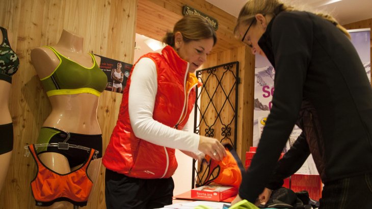 mb-161219-Expo Beratung Chart The brands can present their products in an ideal situation to the women in the sports camps.