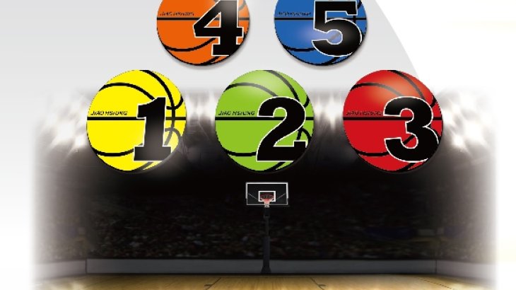 Boden-Markierungen für das Basketball-Training.