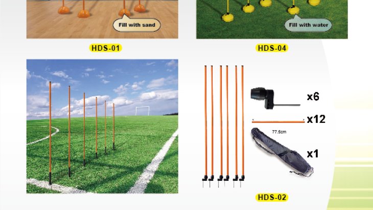 mb-170130-Soccer training Setjpg Training set for agility practice.