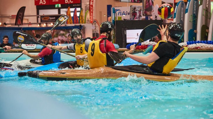 mb-170205-ISPO_Munich_2017_jf_0120 Kanu-Polo im WATERSPORTS VILLAGE auf der ISPO MUNICH 2017