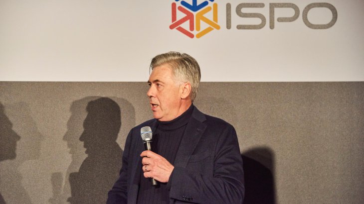 mb-170206-ISPO_Munich_2017_jf_1268 Überrasschungsgast nach dem Symposium: Carlo Ancelotti, Trainer des FC Bayern München.