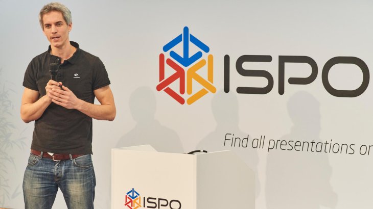 mb-170207-ISPO_Munich_2017_jf_1675 Hanno Lippitsch stellt die Idee von Eversports vor.
