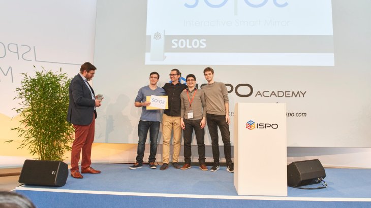 mb-170207-ISPO_Munich_2017_jf_1690 Doch schließlich siegt SOLOS: Dimitar Magurev, Vladimir Kondic, Giorgi Khubua und Georgi Anastasov gewinnen bei ISPO BRANDNEW Digital.