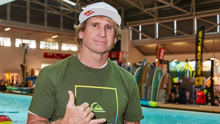 mb-170207-ISPO_Munich_2017_jf_1847 US-Surfer Robby Naish besuchte am Dienstag die ISPO MUNICH 2017