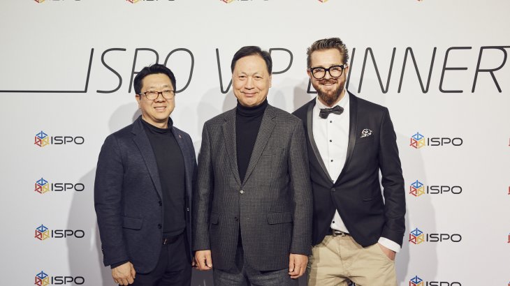 mb-170207-ISPO_Munich_2017_jf_2130 Brian Jung (Global Director Blackyak), Tae Sun Kang (Founder & CEO Blackyak) and Maximilian Nortz (Managing Director Blackyak).