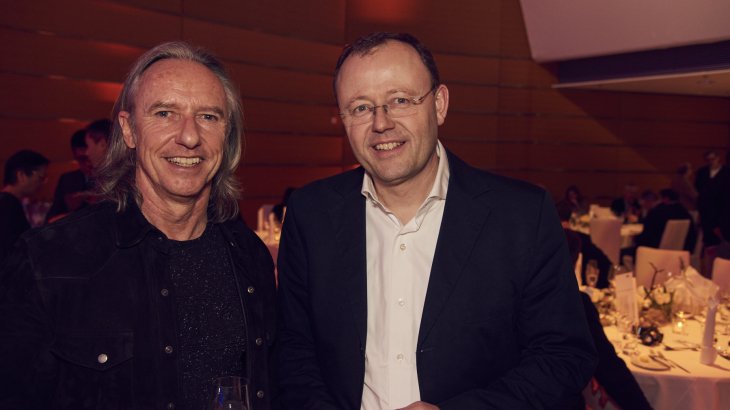 mb-170208-ISPO_Munich_2017_jf_3036 Jürgen Wolf (Geschäftsführer Homeboy) und Lars Meindl (Geschäftsführer Lukas Meindl GmbH)