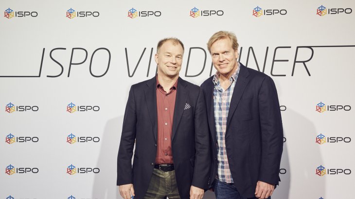 mb-170208-ISPO_Munich_2017_jf_2310 Thomas Seifert (Geschäftsführer Polar) und Urs Weber (Redakteur Runner's World)