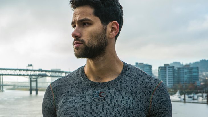 mb-170202-IA17_818-Clim8 Intelligent Thermal Clothing von Clim8 ist GOLD WINNER beim ISPO AWARD 2017. Die Beheizung startet bei Abkühlung, stoppt bei Aktivität und springt in den Pausen wieder an, so dass man nie wieder friert.