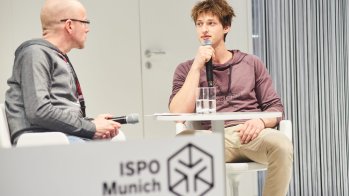 Ninja Warrior 2017 Moritz Hans auf der ISPO Munich 2018.