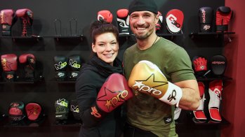 Nina Meinke at the ISPO Munich 2018 - the professional boxer is fighting against the shadowy existence of women's boxing.