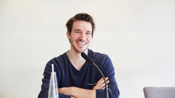 Felix Neureuther bei der Pressekonferenz der ABS Protection GmbH.