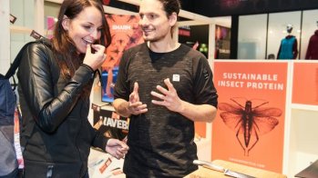 Products from all areas of the sports industry were on display: from insect protein bars to...