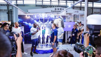 FC Schalke 04 presented their new away kit at the ISPO Shanghai