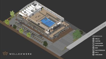 In the spring of 2019, Berlin will have its own artificial wave: the Wellenwerk Berlin is to be opened then. In addition to the indoor wave pool, the new location wants to score points with a lifestyle restaurant, a surf shop, a mixology bar, a motorcycle factory, a beer garden and a surfboard workshop.