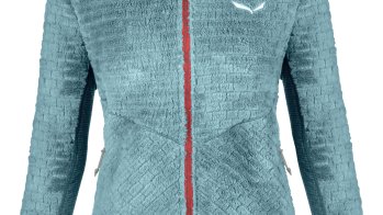 The design and feel of the Ortles PTC Alpine Wool H-Loft Jacket promise a high level of comfort and security. 