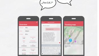 ISPO Award Prote Gear A Live Smart Safety Tool Bildschirm Beispiel 