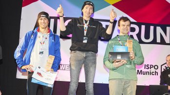 Die Besten über die 10 km: Johannes Hillebrand (M.), Rene Manthee (l.) und Sebastian Kraus (r.).