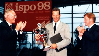 Boxweltmeister Henry Maske bei der ISPO CUP Preisverleihung.
