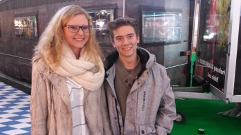Sandra Hofmüller und Marcel Lazerus auf der f.re.e.