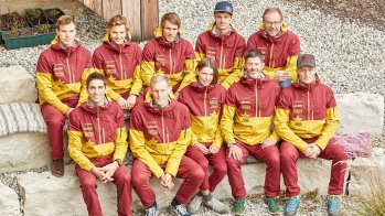 Kein offizieller DSV-Ausrüster, aber trotzdem bemerkenswert: Maloja stattet die deutsche Skibergsteig-Nationalmannschaft aus.