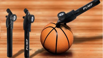 An absolute novelty is the ball pump that is delivered with a pressure gauge.
