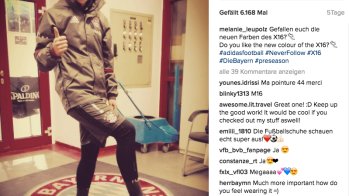 Leupolz ist Adidas-Athletin und wirbt für den Sportartikelhersteller mit den drei Streifen auch auf ihren Social-Media-Kanälen.