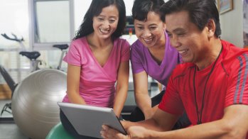 Fitness apps boom and the number of gym memberships rises rapidly. 
