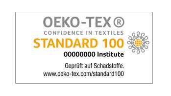 Wer den Standard 100 by Oeko-Tex einhält, verkauft Produkte mit unbedenklichen Schadstoffmengen. Kontrollen für das Siegel berücksichtigen z.B. verbotene Azofarbmittel, krebsauslösende und allergisierende Farbstoffe und Pestizide. Auch Weichmacher und krebserregende Kohlenwasserstoff-Verbindungen werden abgeprüft. Allerdings legt der Standard 100 keinen Fokus auf die Herstellungsprozesse.