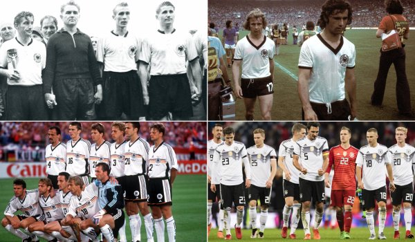 Die deutschen WM-Trikots von 1954 bis 2018 in Bildern