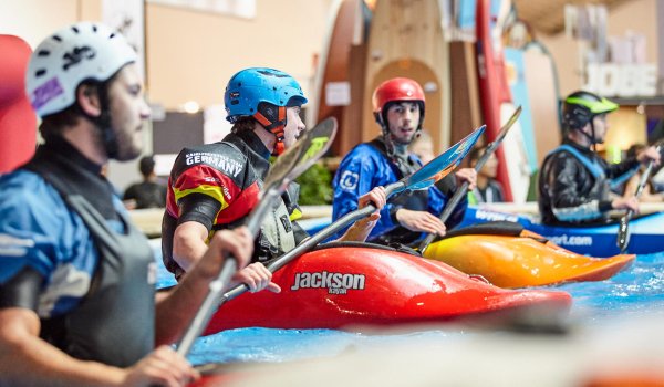Do you fancy canoe or kajak sports? In this case you're right at ISPO Water Sports Village. You'll find great experts and retailers there.