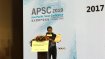 Wu Bin presents his “White Book” on the stage of the Asia Pacific Snow Conference. It’s the third time that he analyzes the status quo of the Chinese ski industry.