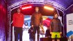 Die Siegerehrung der Männer über die 10.000 Meter - Sebastian Hallmann (2. Platz/links), Krzysztof Wolowczyk (1. Platz/mitte), Michael Knoche (3. Platz/rechts).