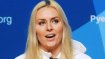 Und noch ein US-Star: Lindsey Vonn. Die Skifahrerin – hier noch ganz fröhlich – wird bei der Pressekonferenz zu Beginn der Olympischen Spiele von ihren Gefühlen überwältigt und weint vor hunderten Journalisten wegen ihres kürzlich verstorbenen Opas 