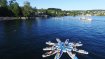 With the Yoga Island for SUPers, group activities are also possible: either relaxing together in the sun or doing yoga exercises. Or just have a chat.