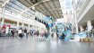 The first eye-catcher at OutDoor by ISPO is the plastic monster, which was created from waste from the outdoor industry.