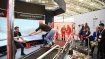 Ski and snowboard simulators can be tried out at SkyTechSport booth.
