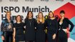 Gerti Maierl (Offizielle Vertretung der Messe München GmbH in Benelux van Ekeris Expo service b.v.), Verena Oppelt (Yoga Specialist ISPO Group Messe München GmbH), Lena Möhring (Project Manager ISPO Digital Services Messe München GmbH), Susanne Reinthaler (Project Manager ISPO Munich & OutDoor by ISPO Messe München GmbH), Saskia Rettenbacher (Team Lead ISPO Shared Service Messe München GmbH), Dr. Jeanette Loos (Global ISPO Group Director Messe München GmbH)