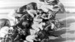 It can also be really tight in horse racing. At this finish at a tournament in Chicago in June 1963 the finish photo has to decide. All nine competitors are less than one horse length behind the final winner Penny O'Joe at the finish.