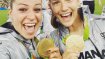 Triumph in Rio: Melanie Leupolz (links) wird 2016 mit der deutschen Elf Olympiasiegerin im Frauenfußball. Im Finale gewinnt das deutsche Team mit 2:1 gegen Schweden.