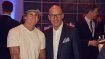 Trade fair boss Klaus Dittrich with surf legend Robby Naish (l.).