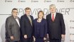 Larry Weindruch (NSSRA President & NSGA Director), Matthew D. Carlson (President & CEO NSGA), Mary Jean Labbe und David Labbe (Chairman of the Board NSGA)