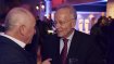 Werner Haizmann (r.), Chairman of the Association of German Sports Specialists, in an animated conversation with Dr. Michael Schineis, President Winter Sports Equipment of Amer Sports.