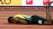 Gold ist beim Abschied nur der Schuh: Usain Bolt, über 4x100 Meter zuvor Dritter, stürzt bei der abschließenden Sprint-Staffel, dem letzten Rennen seiner Karriere.