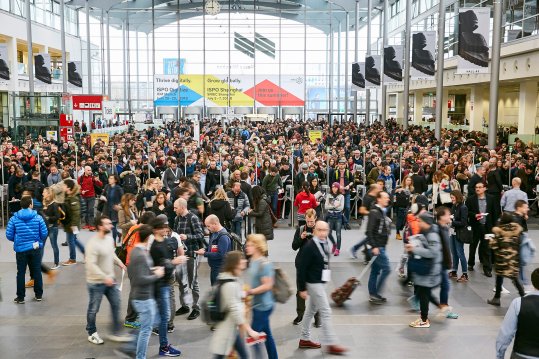 Entrance hall at ISPO Munich Entrance hall at ISPO Munich